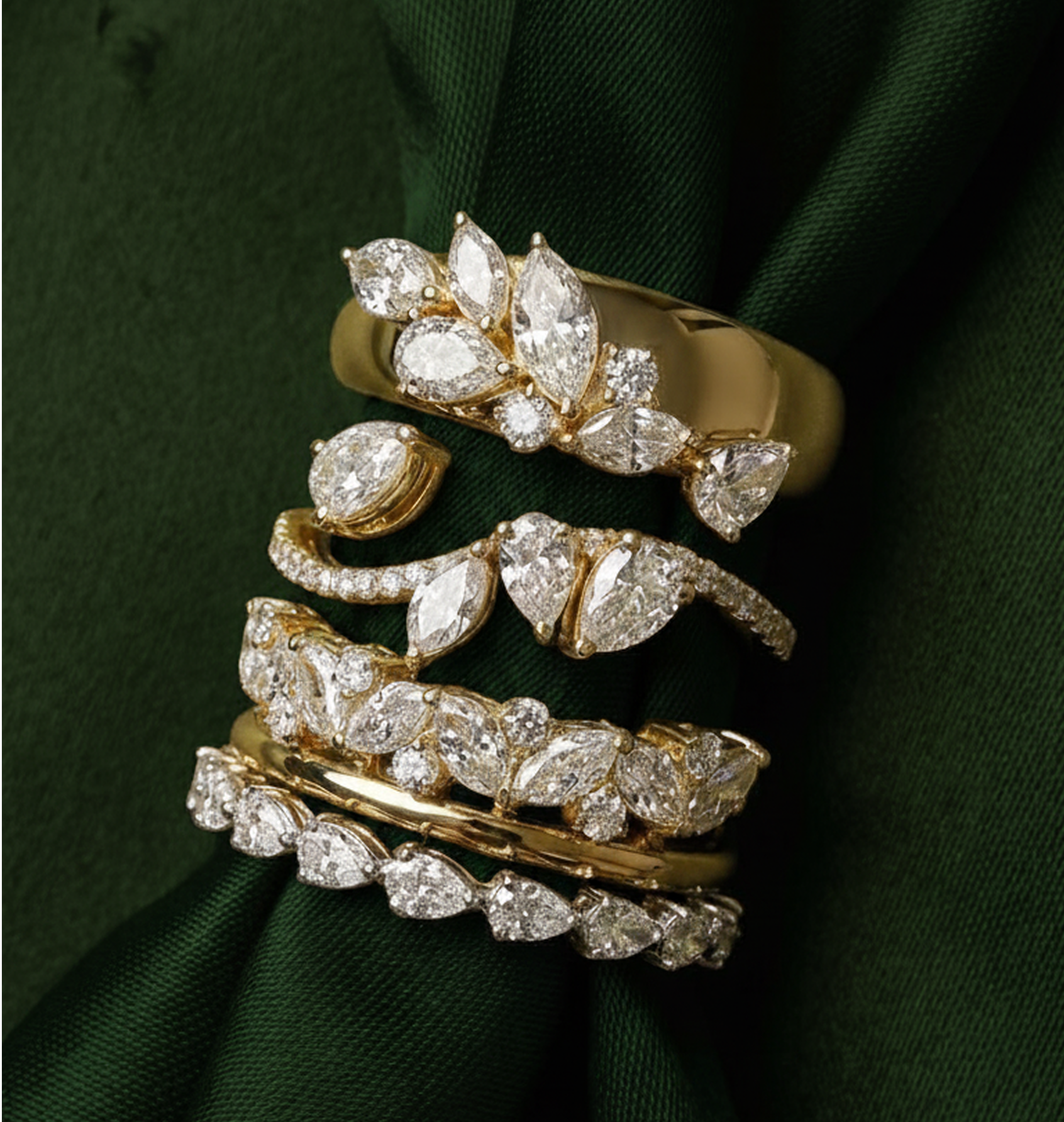 Everyday luxury diamond rings