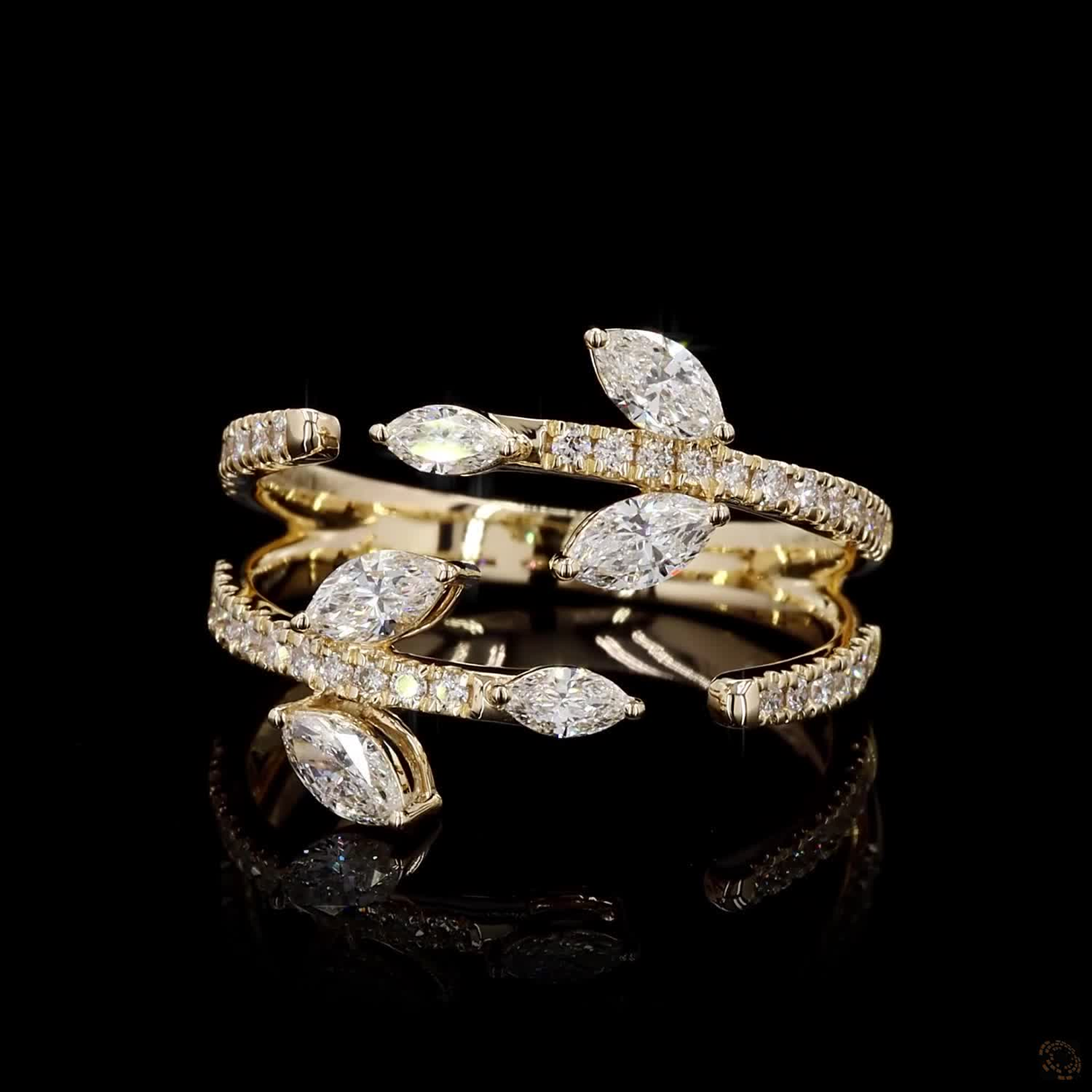 Marquise Cluster Ring